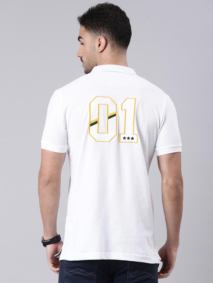 men printed short sleeve regular fit polo t-shirt - 22019672 - Standard Image - 3