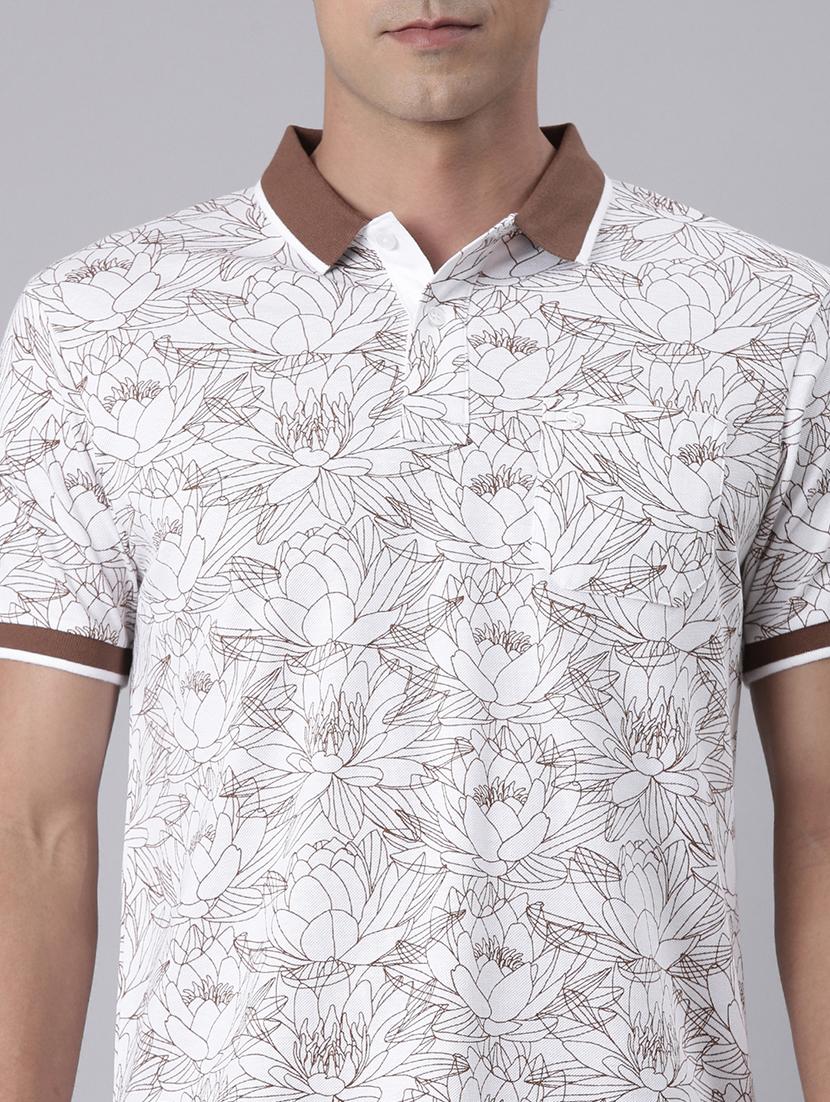 men printed short sleeve regular fit polo t-shirt - 22019673 - Standard Image - 3