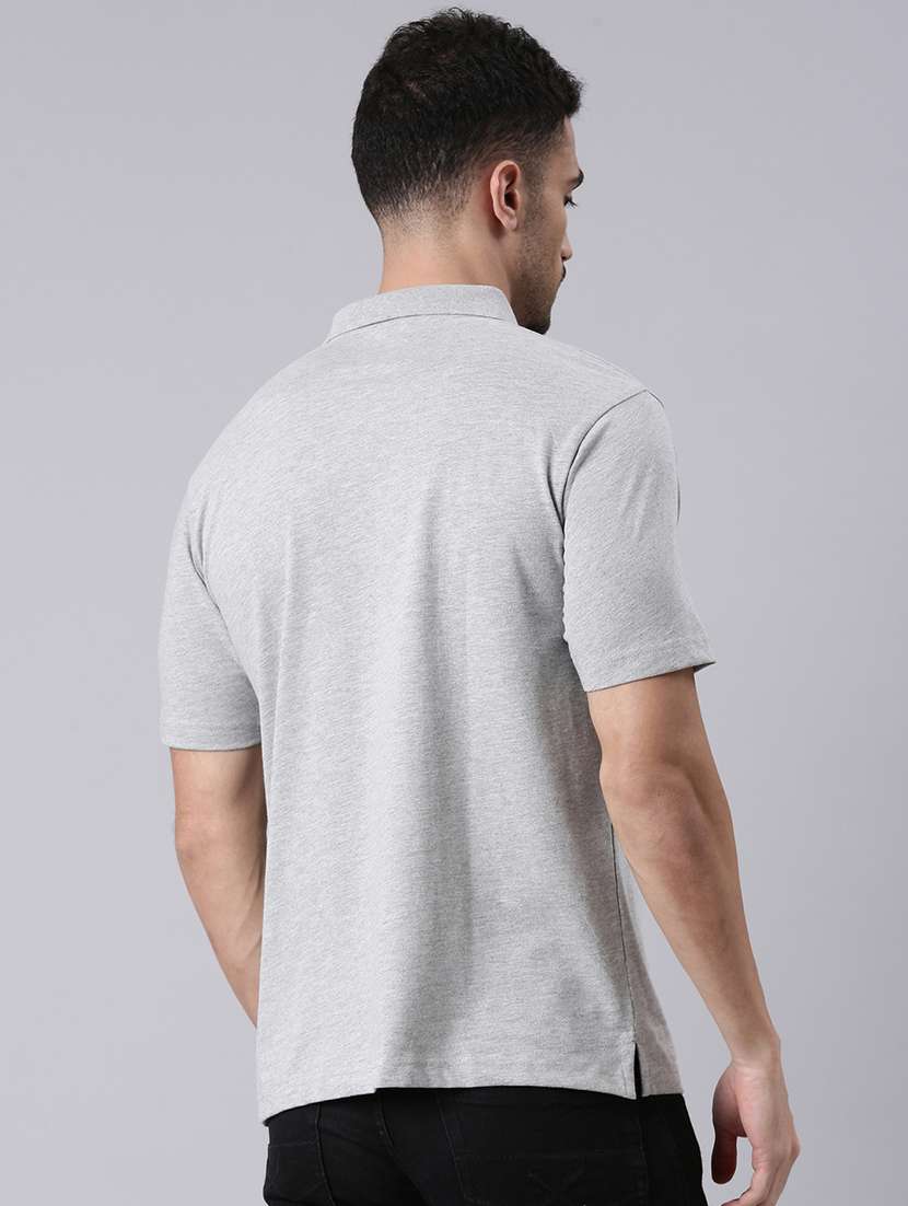men solid short sleeve regular fit polo t-shirt - 22019676 -  Standard Image - 3