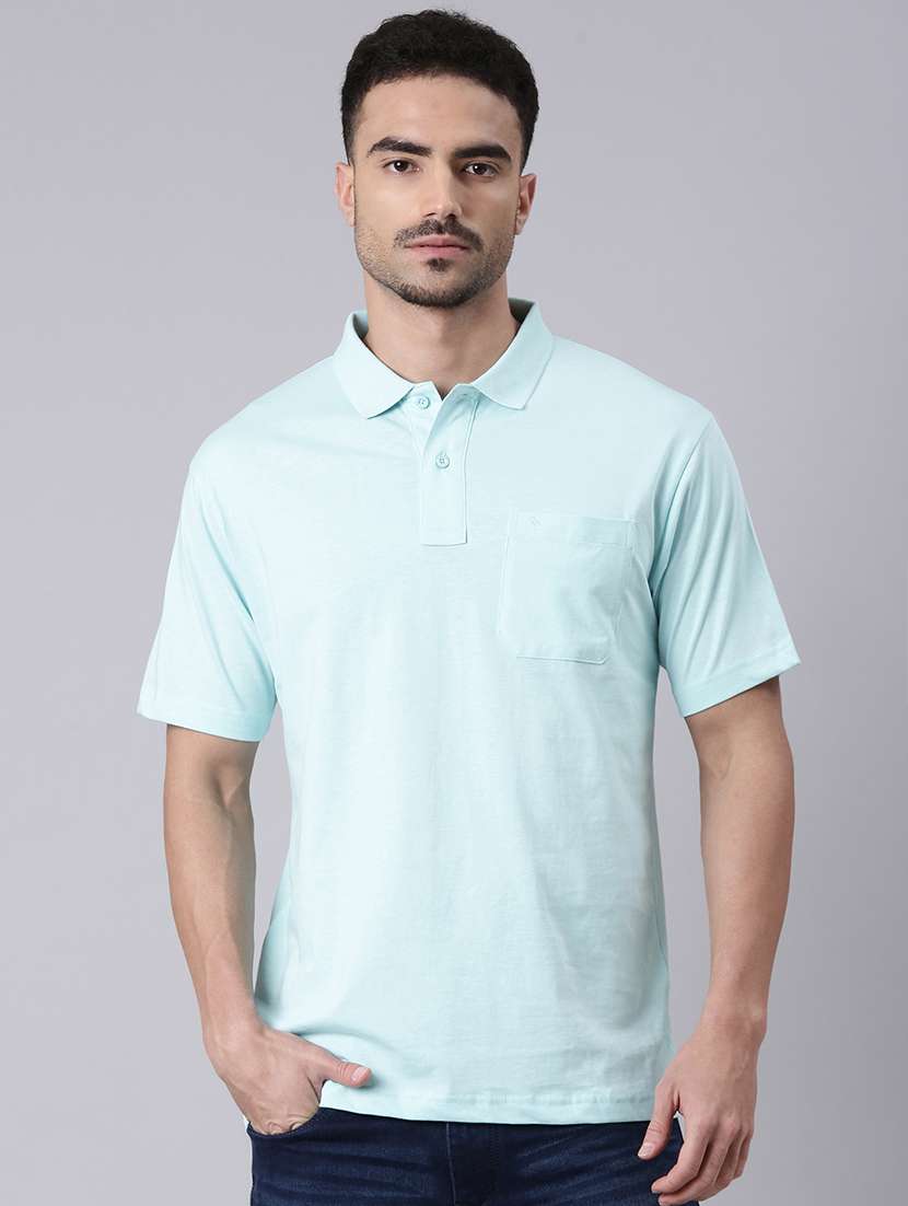 men solid short sleeve regular fit polo t-shirt