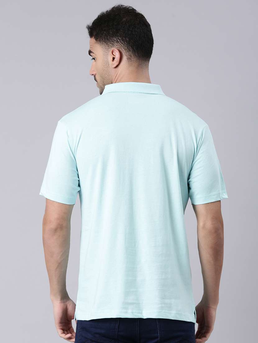 men solid short sleeve regular fit polo t-shirt - 22019678 -  Standard Image - 3