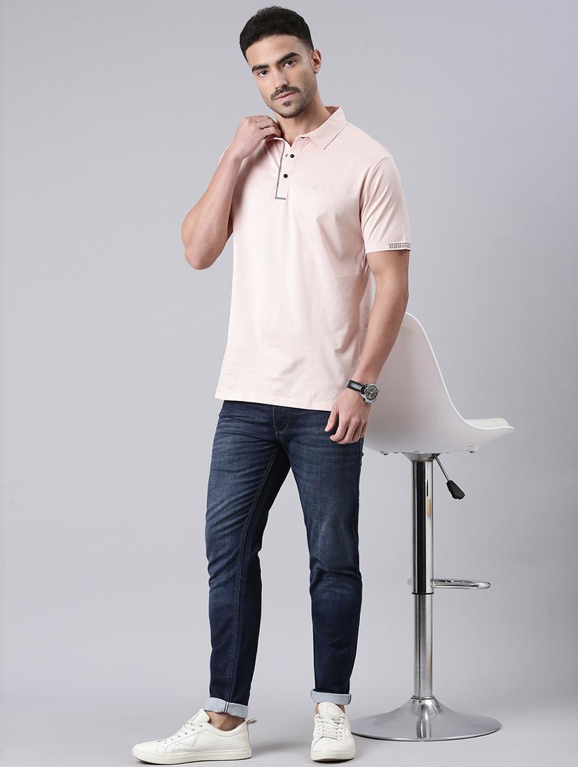 men solid short sleeve regular fit polo t-shirt - 22019686 - Standard Image - 3