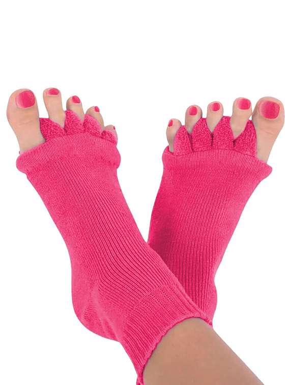 women solid five toe separater alignment socks - 22019695 - Zoom Image - 0