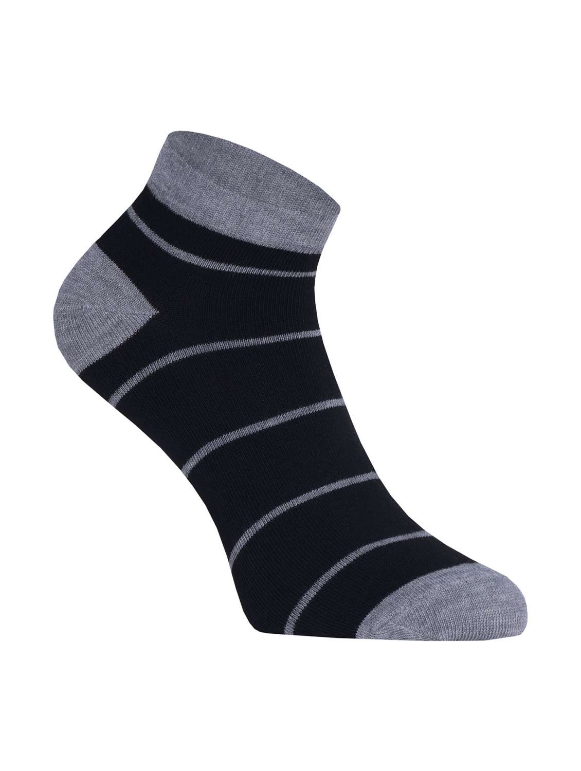 pack of 3 striped ankle length socks - 22019711 -  Standard Image - 3