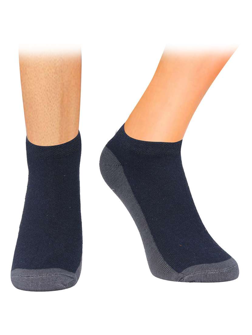 pack of 2 solid ankle length socks