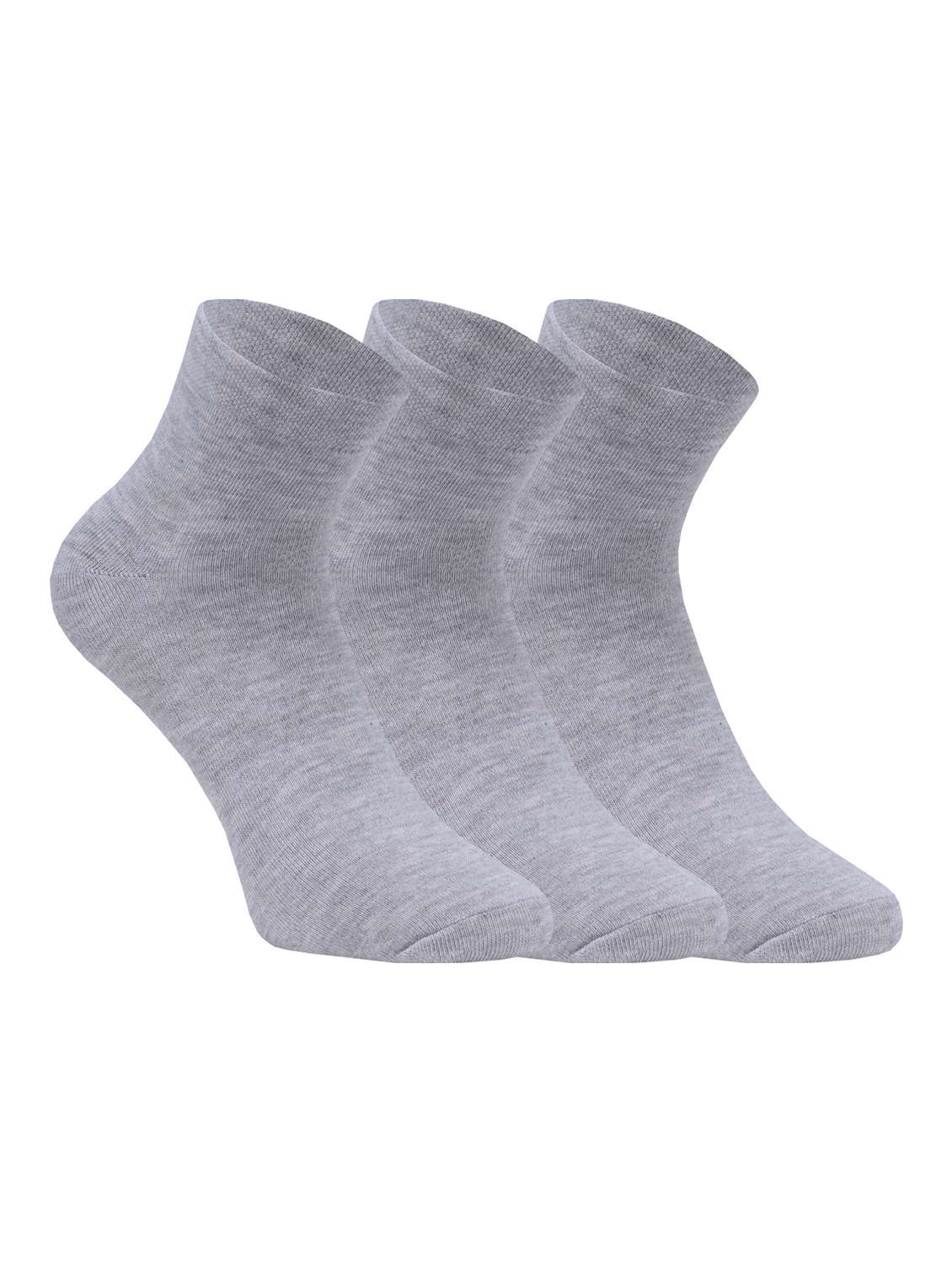 pack of 3 solid ankle length socks