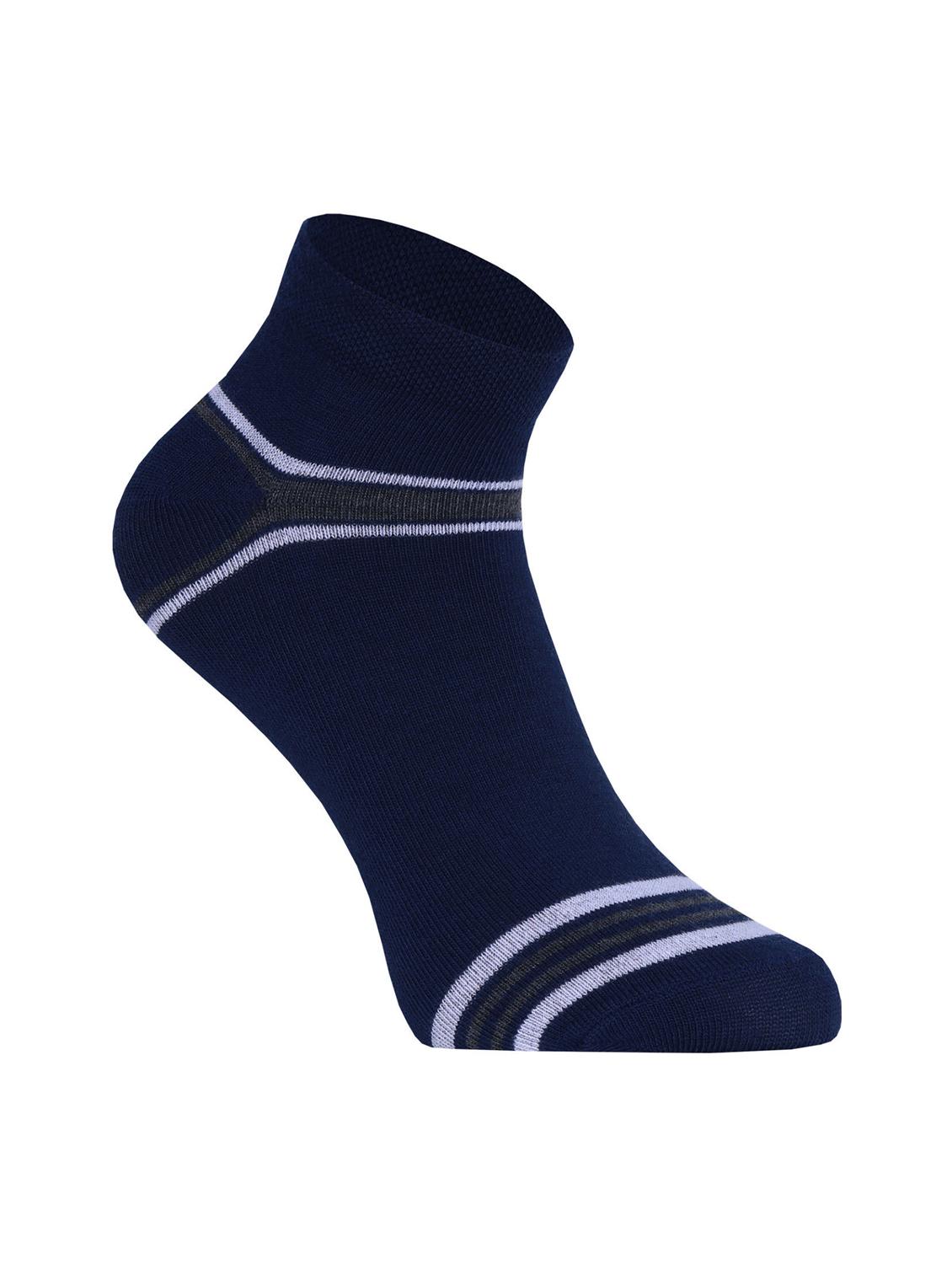 pack of 3 striped ankle length socks - 22019732 - Standard Image - 3