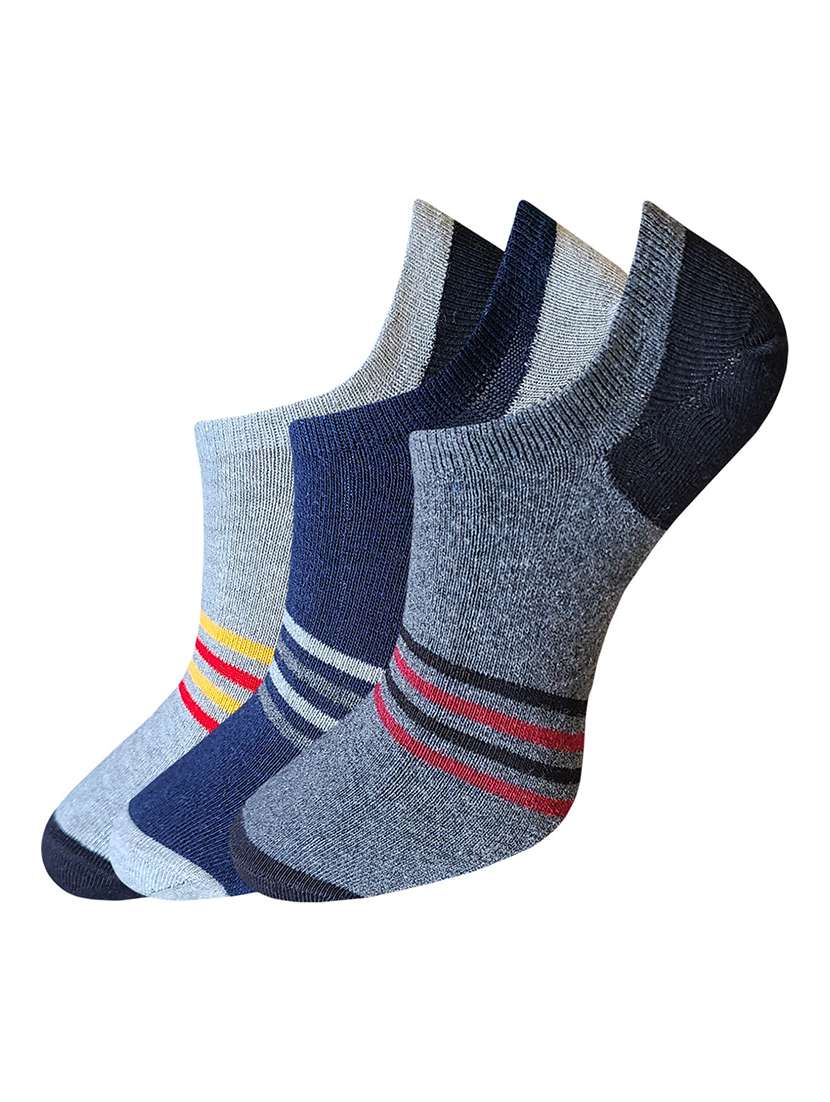 pack of 12 striped no show socks - 22019733 -  Standard Image - 3