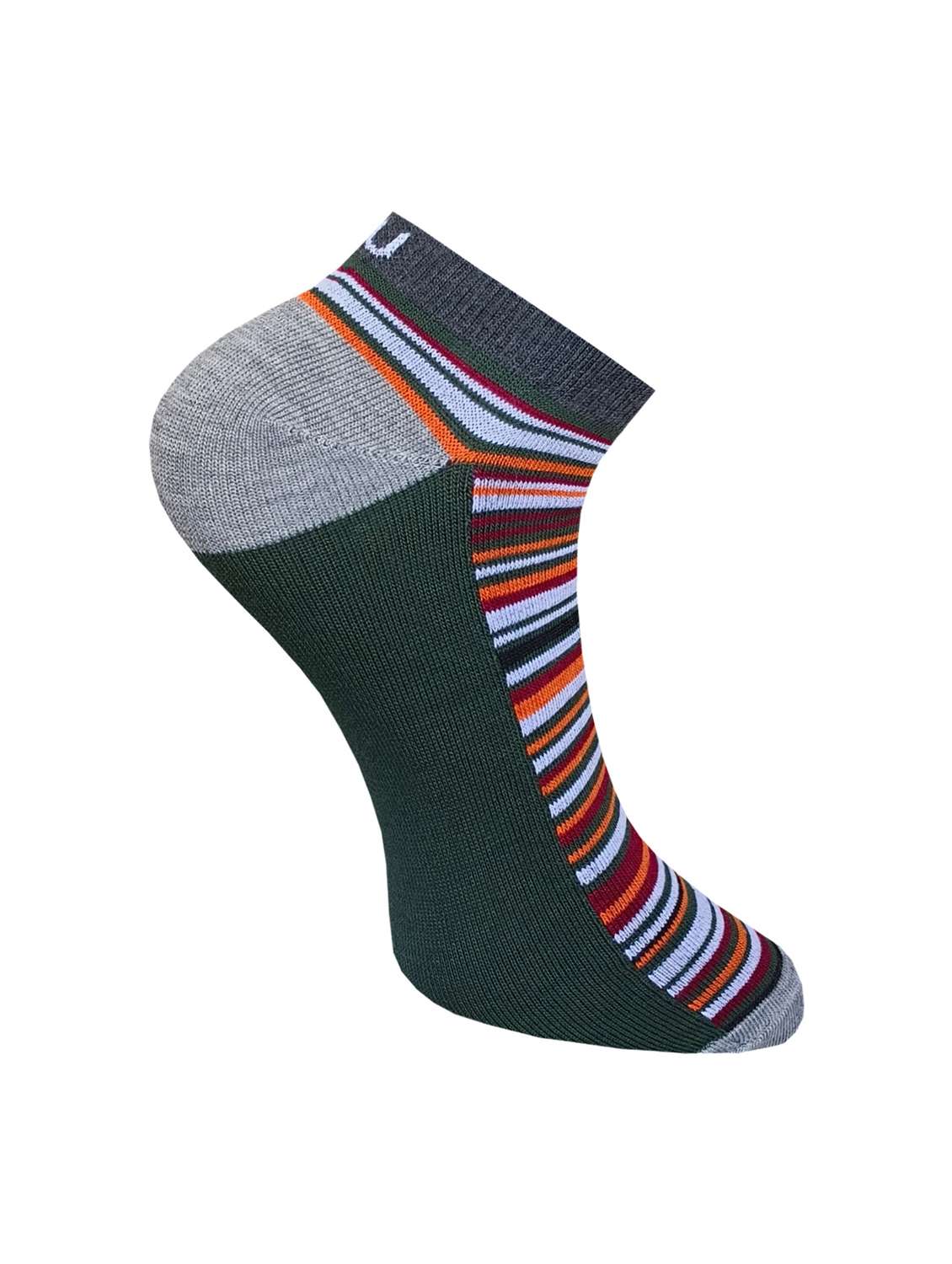  pack of 3 striped ankle length socks  - 22019745 -  Standard Image - 3