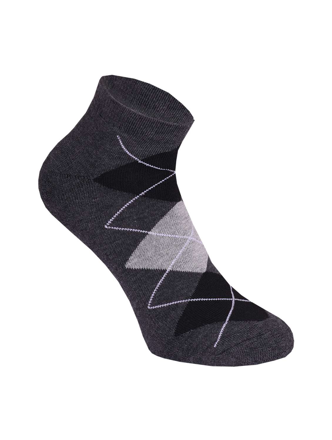 pack of 3 printed ankle length socks - 22019748 -  Standard Image - 3