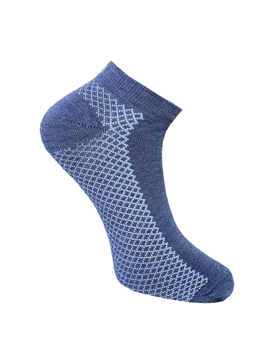 pack of 3 printed ankle length socks - 22019759 -  Standard Image - 3