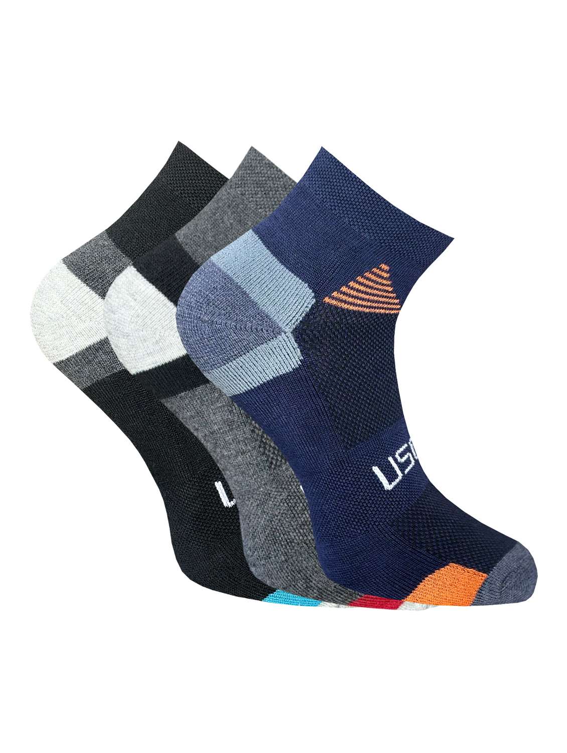 pack of 3 ankle length socks