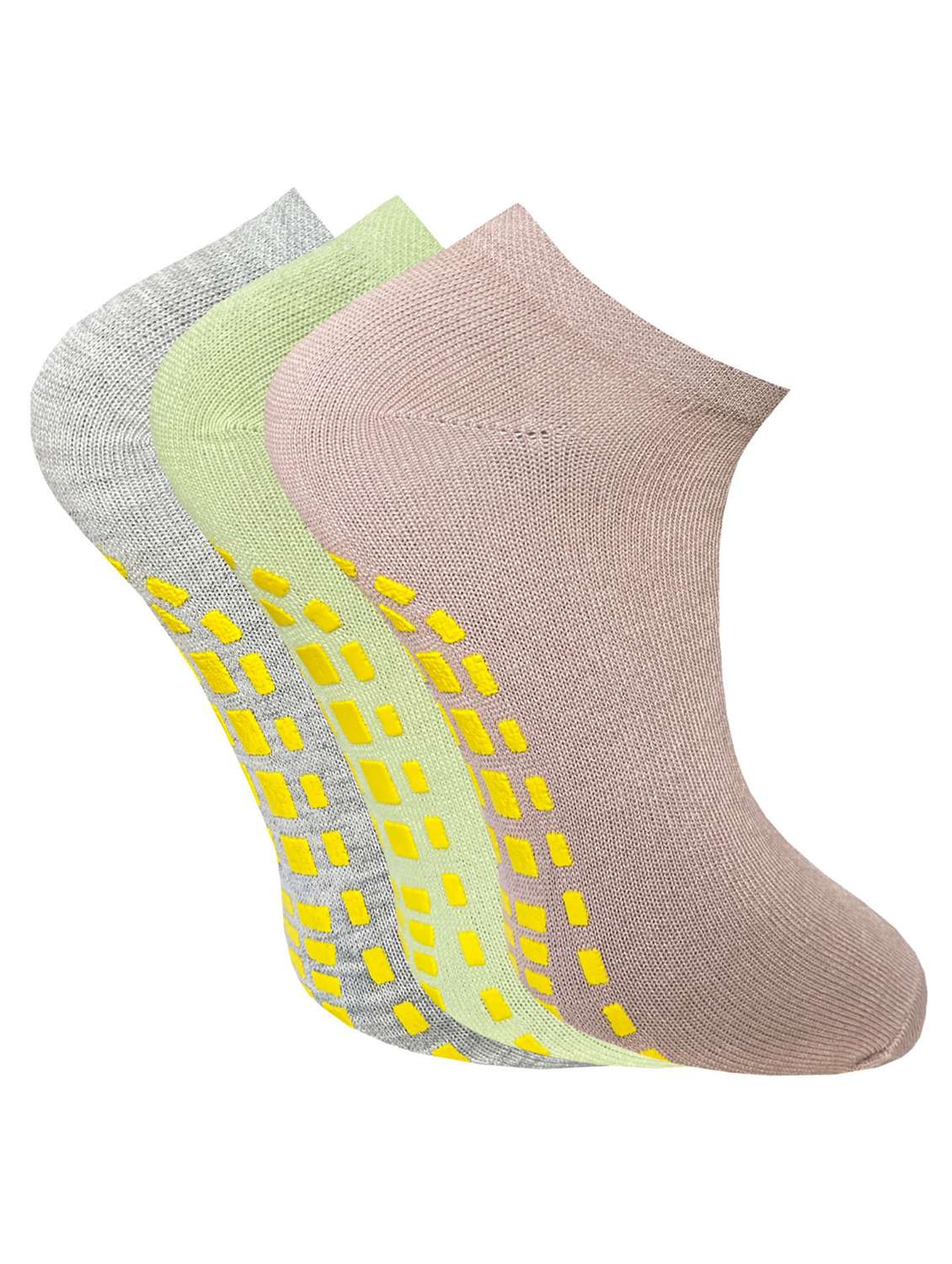 pack of 3 solid ankle length socks