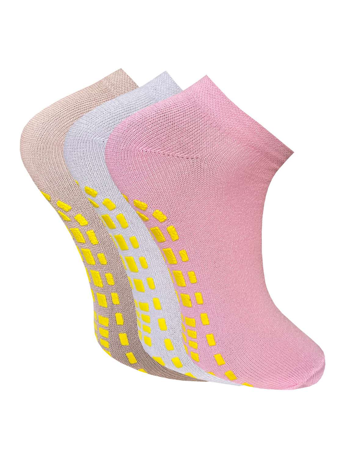 pack of 3 solid ankle length socks