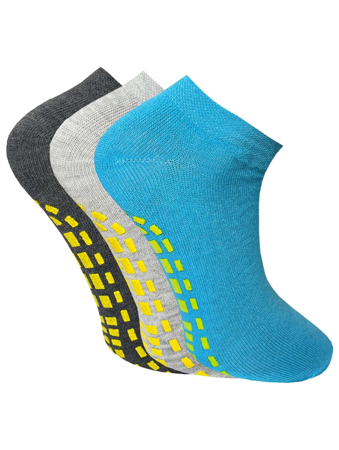 pack of 3 solid ankle length socks