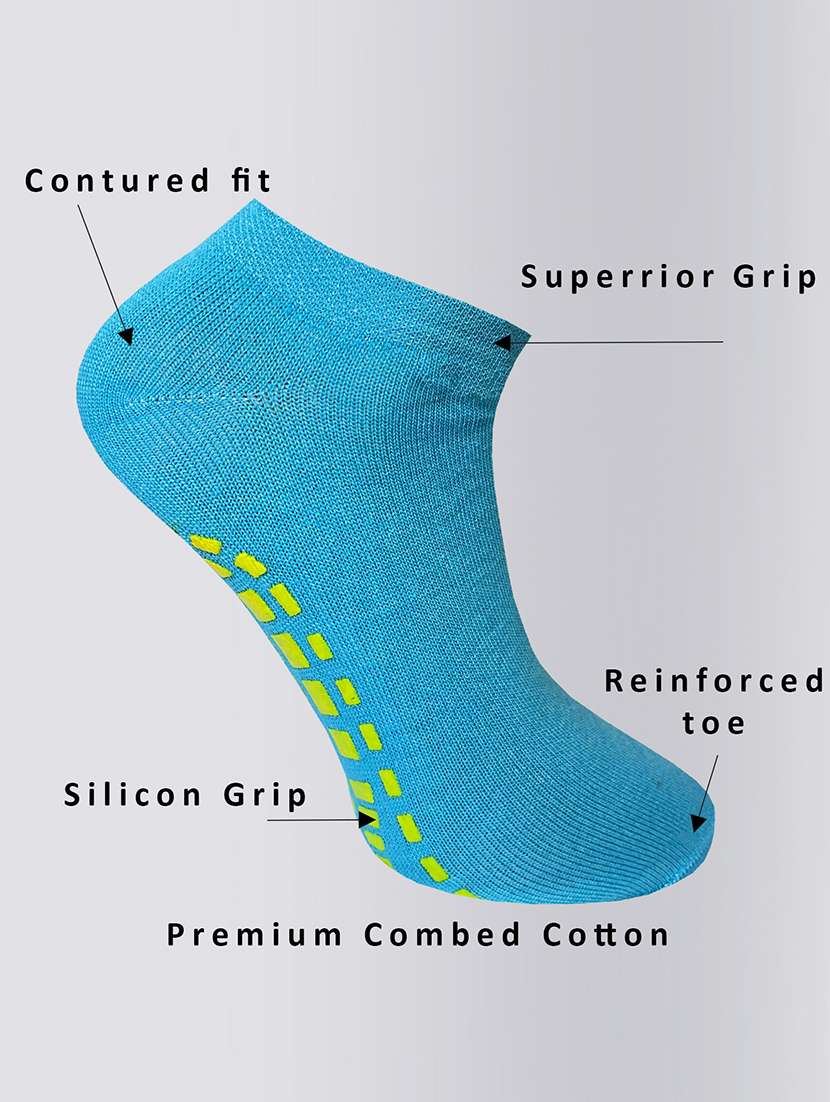 women solid ankle length socks - 22019878 -  Standard Image - 3