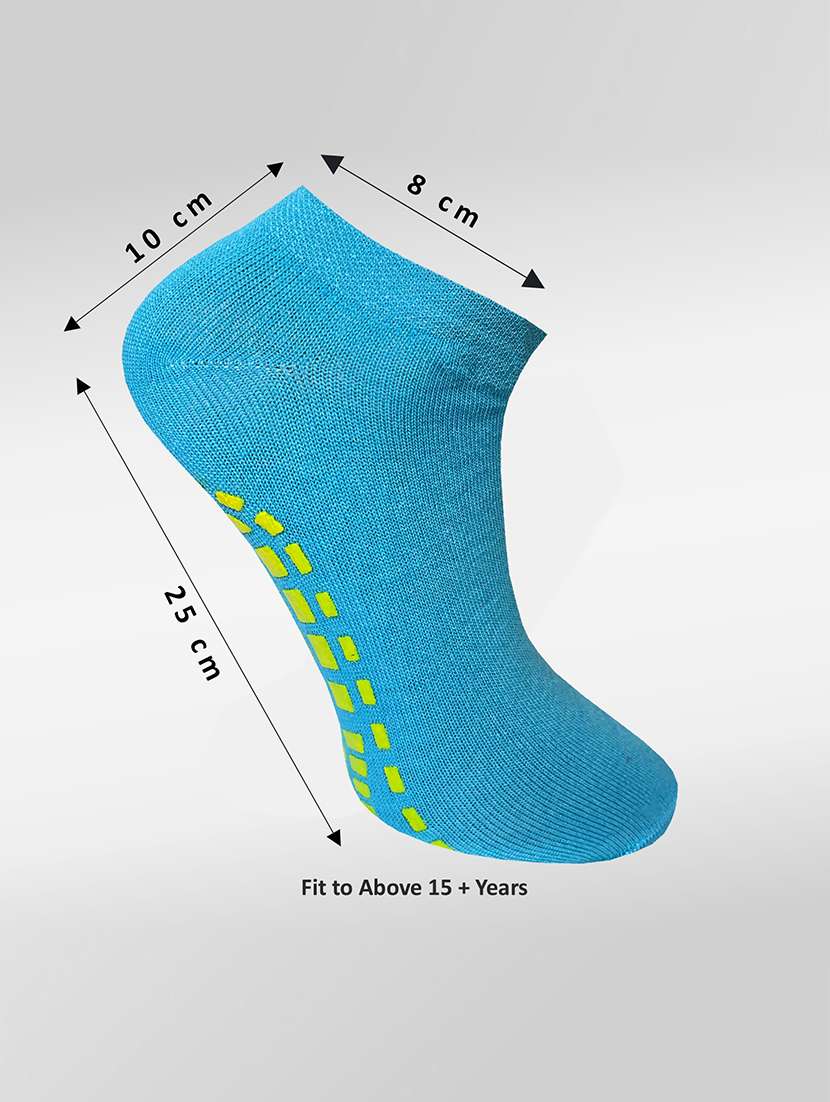 pack of 3 solid ankle length socks - 22019881 -  Standard Image - 3