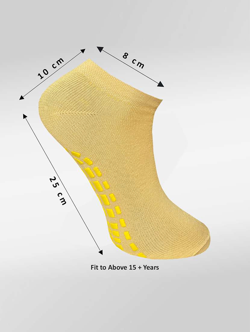 women solid ankle length socks - 22019895 -  Standard Image - 3