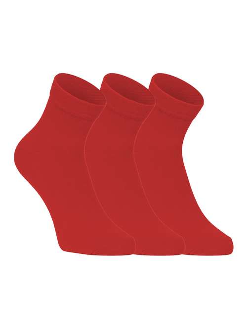 pack of 3 solid ankle length socks - 22019908 - Standard Image - 0