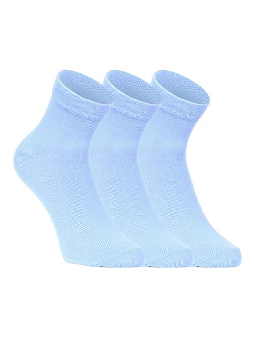 pack of 3 solid ankle length socks - 22019910 - Standard Image - 0