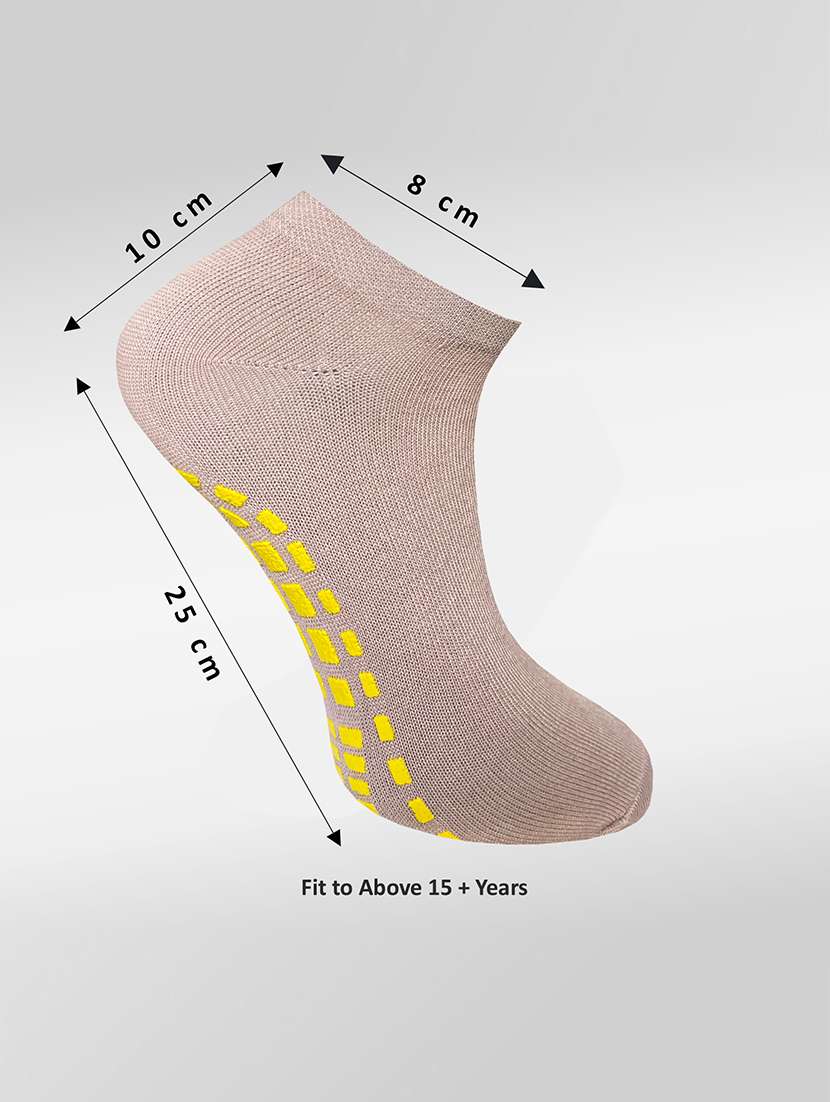 pack of 3 solid pink ankle length socks - 22019928 - Standard Image - 3
