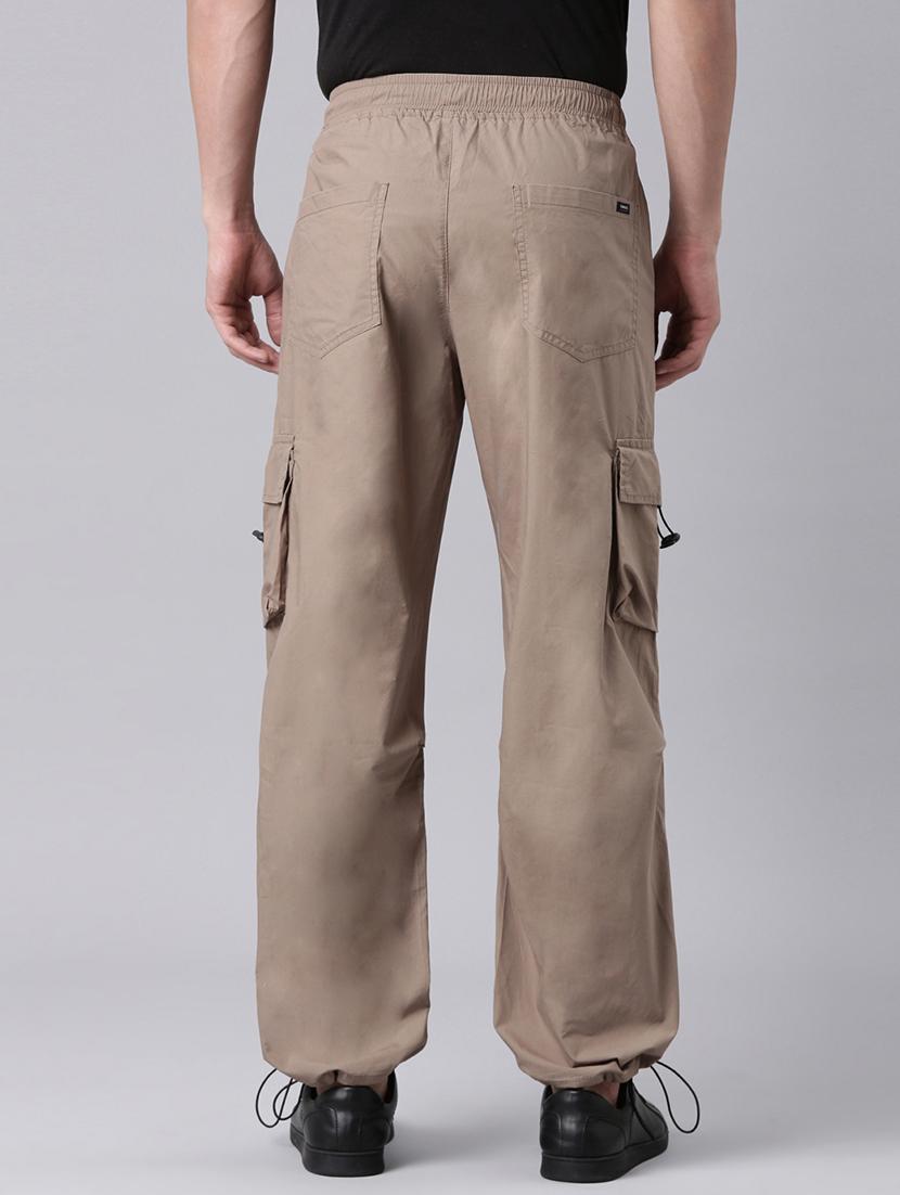 men solid mid rise relaxed fit cargo - 22020097 - Standard Image - 3