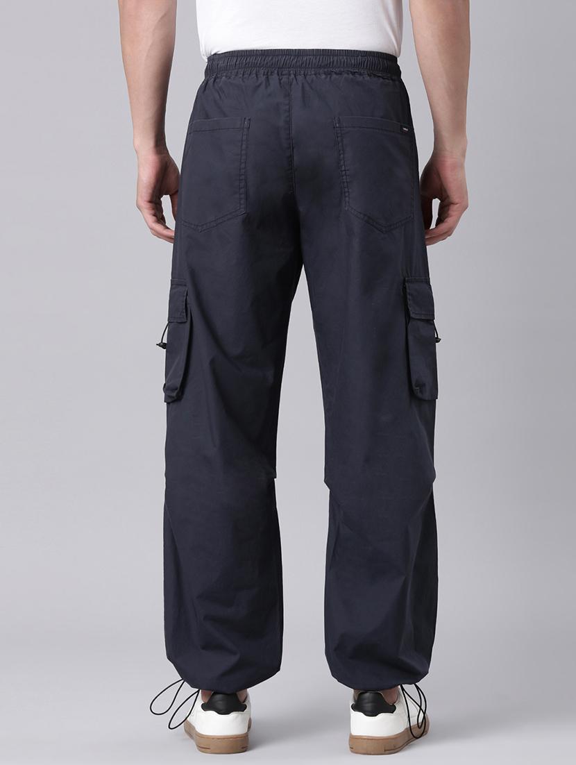 men solid mid rise relaxed fit cargo - 22020098 - Standard Image - 3
