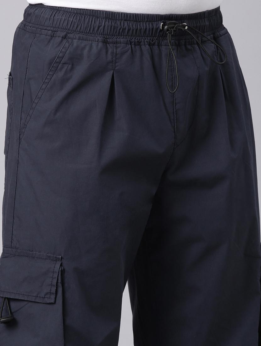 men solid mid rise relaxed fit cargo - 22020098 - Standard Image - 5