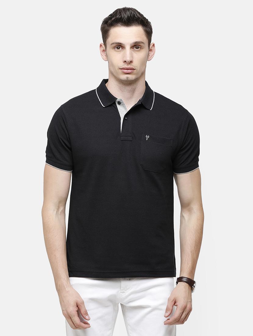 men solid short sleeve regular fit polo t-shirt