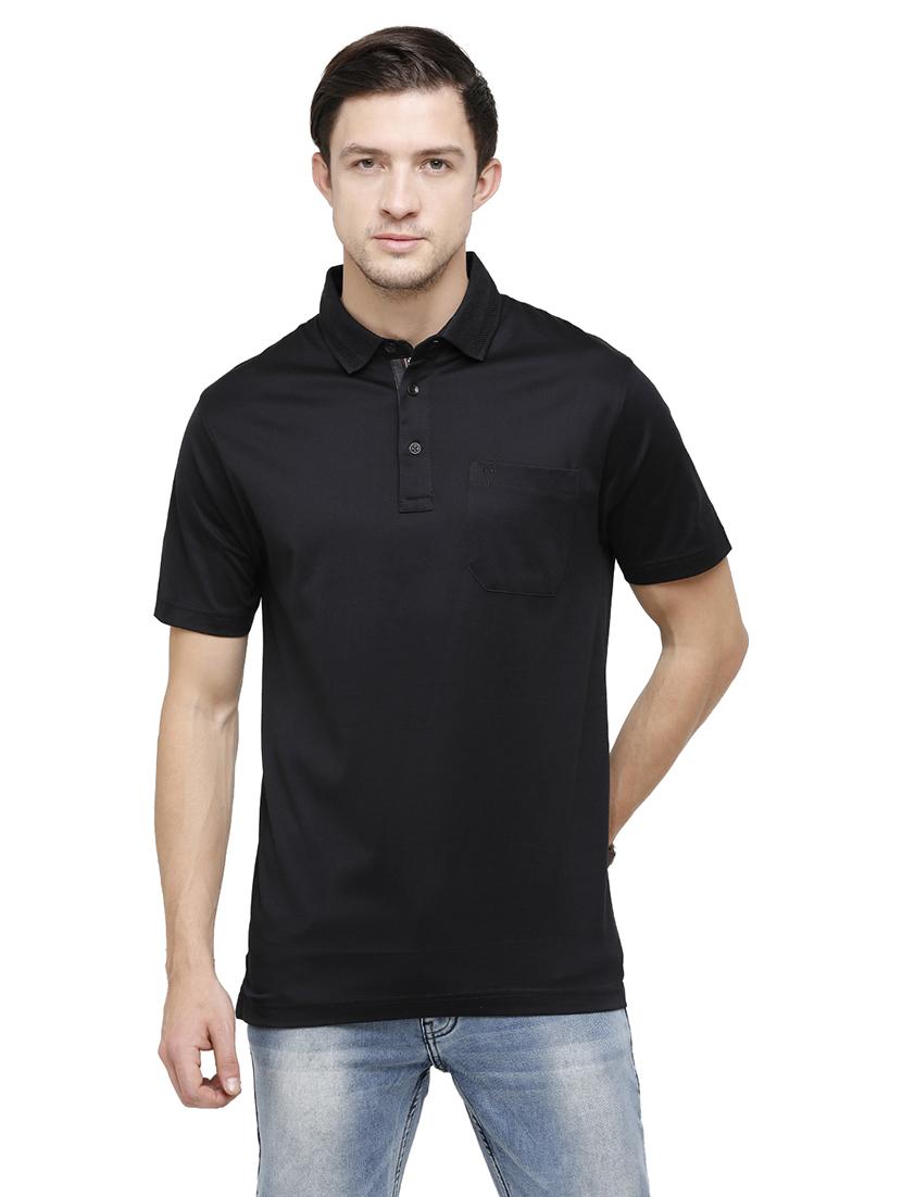men solid short sleeve regular fit polo t-shirt