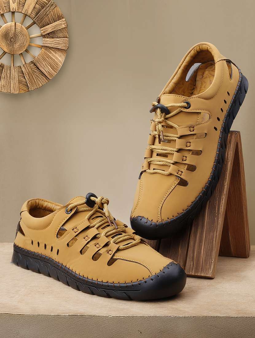 men tan lace up shoe - 22020277 - Zoom Image - 0