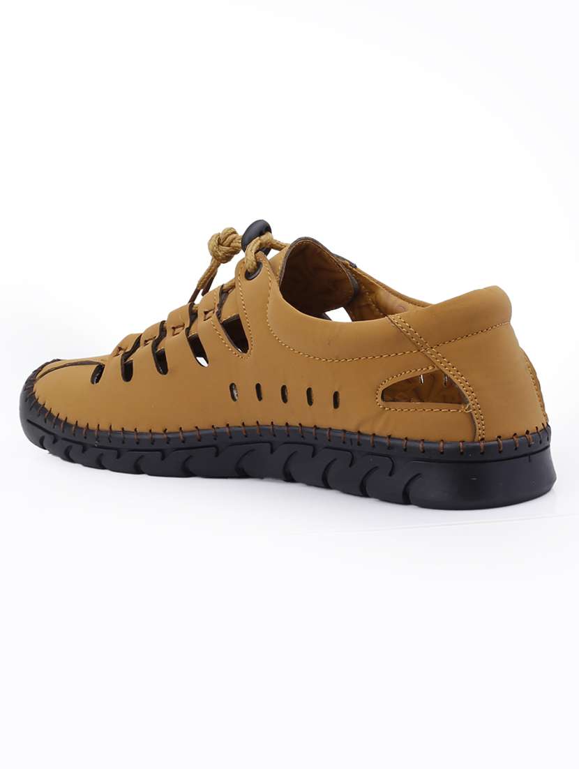 men tan lace up shoe - 22020277 - Standard Image - 3