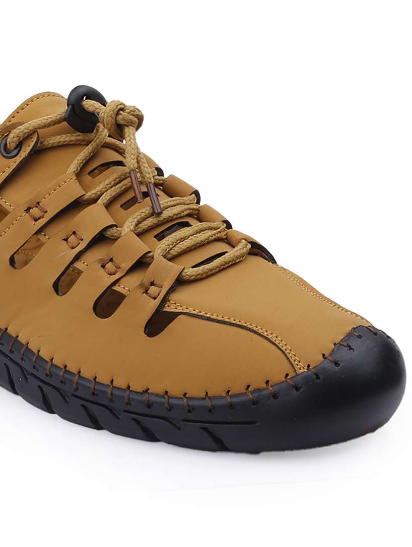 men tan lace up shoe - 22020277 - Standard Image - 5