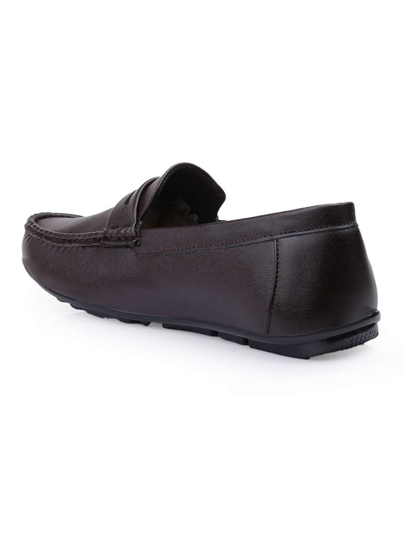 men brown slip on loafer - 22020280 - Standard Image - 3