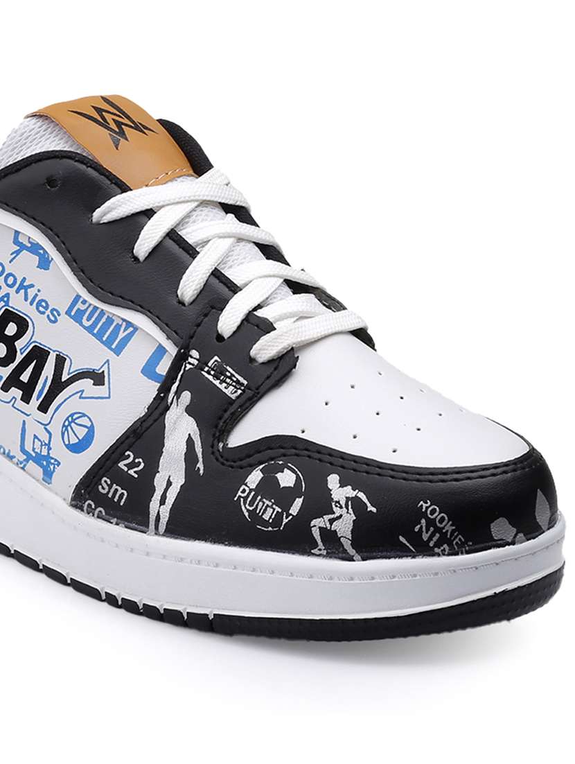 men printed lace up sneaker - 22020284 - Standard Image - 5
