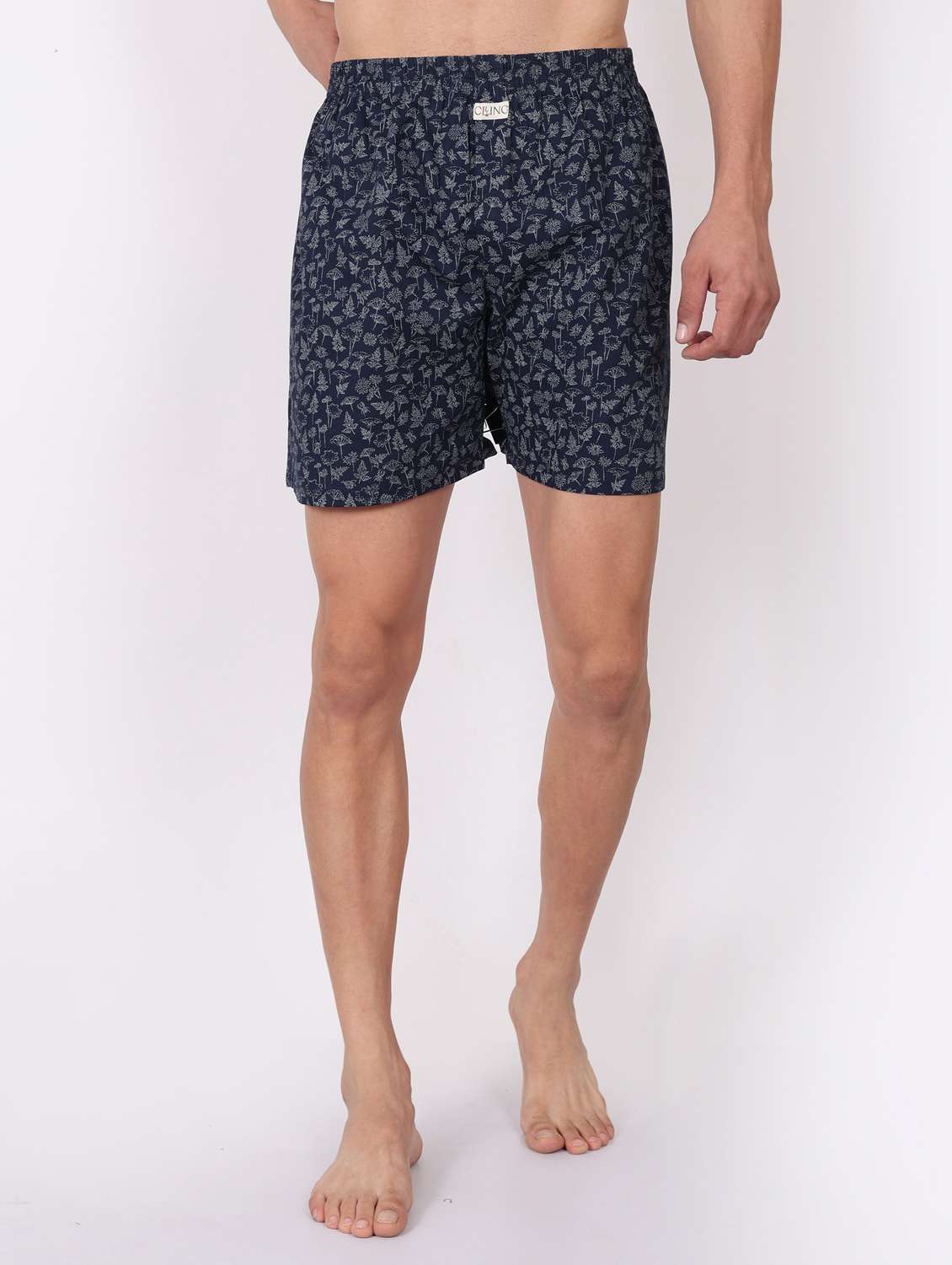 men printed mid rise loungewear boxer