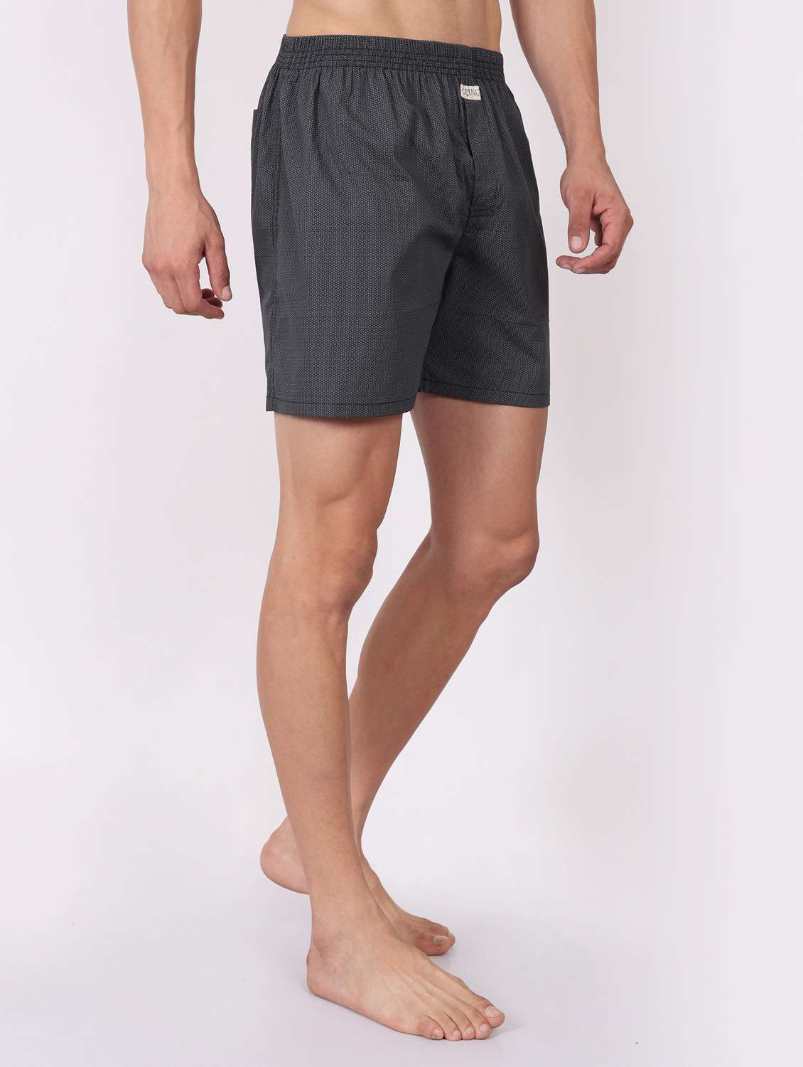 men printed mid rise loungewear boxer - 22020297 -  Standard Image - 3