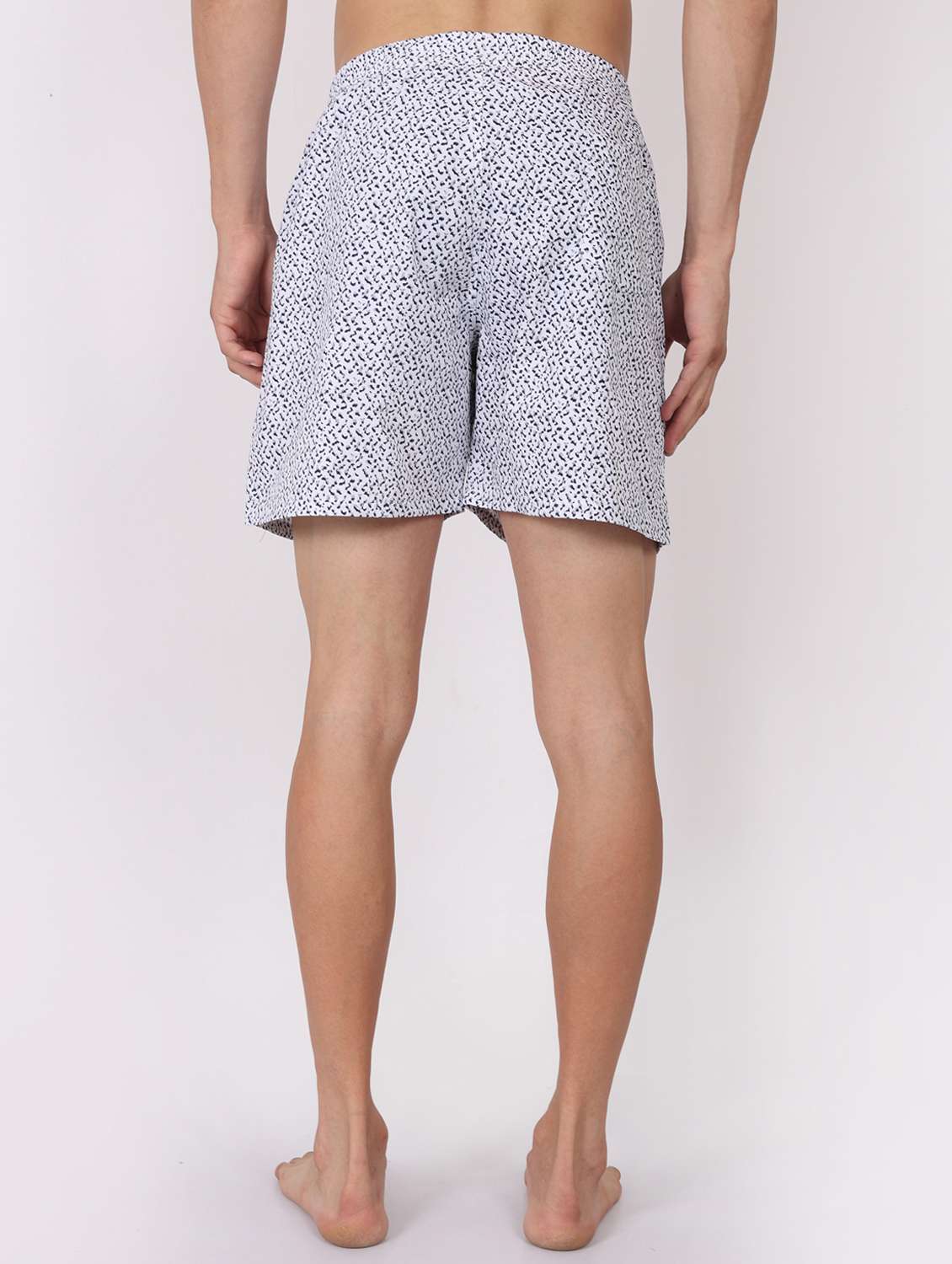 men printed mid rise loungewear boxer - 22020299 -  Standard Image - 3