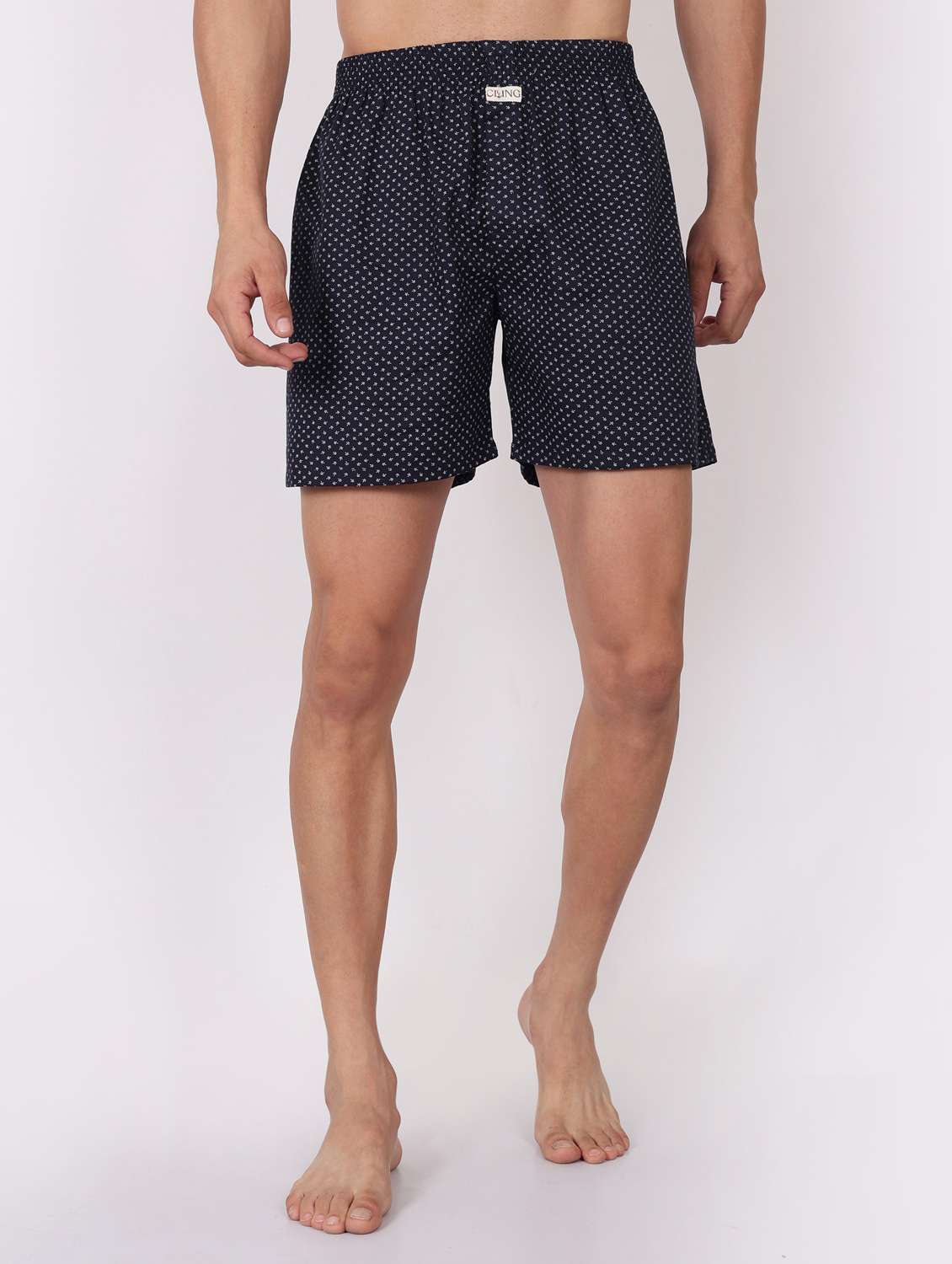men printed mid rise loungewear boxer