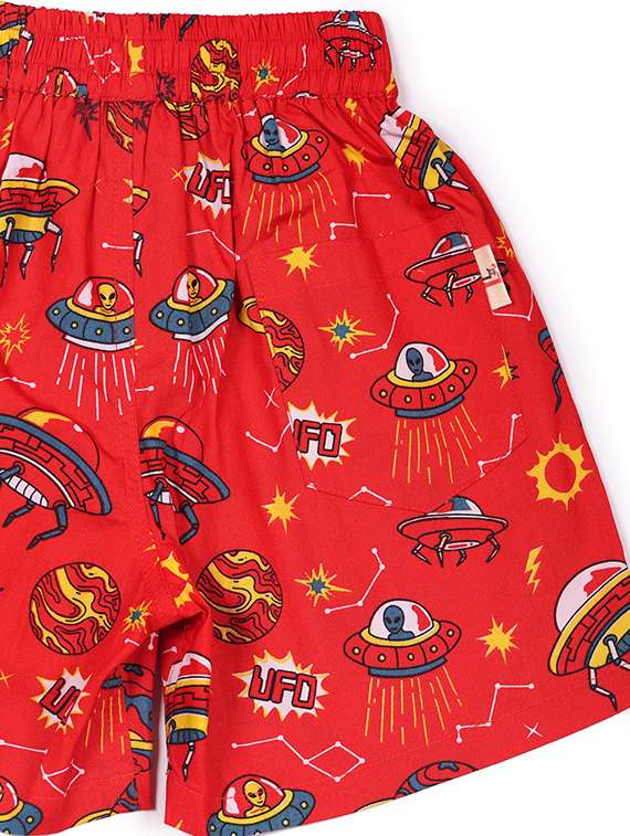 boys printed mid rise boxer - 22020307 -  Standard Image - 3