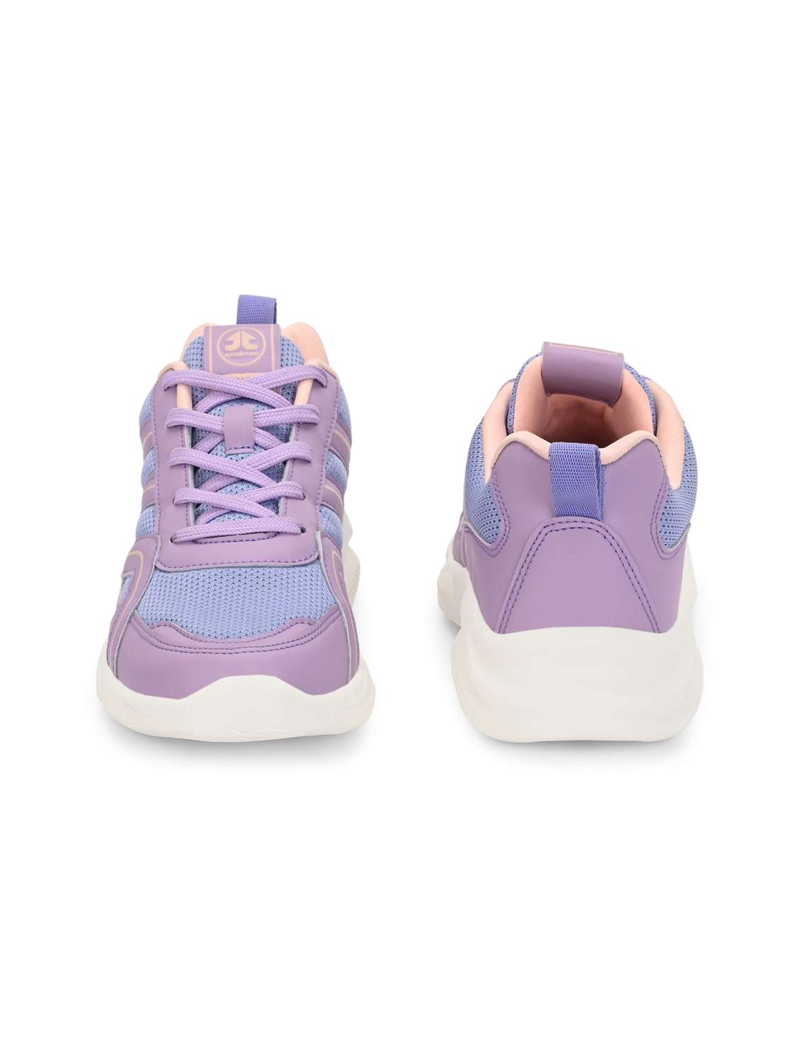 lavender synthetic & mesh laceup sports shoes - 22020318 - Standard Image - 3