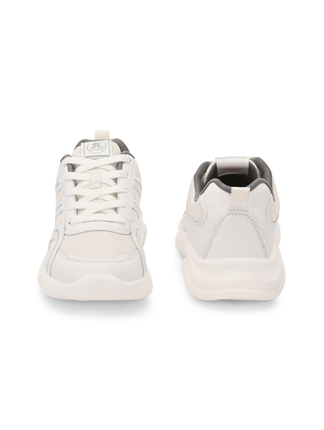 off white flyknit laceup sports shoes - 22020319 - Standard Image - 3
