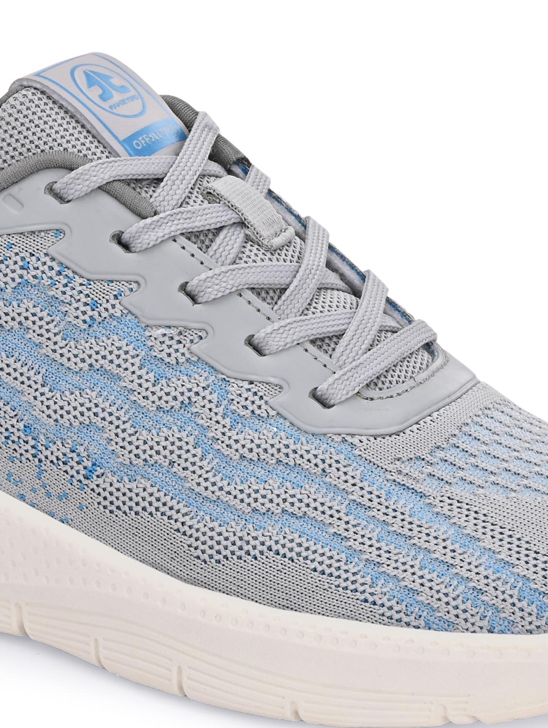 grey flyknit laceup sports shoes - 22020320 - Standard Image - 5
