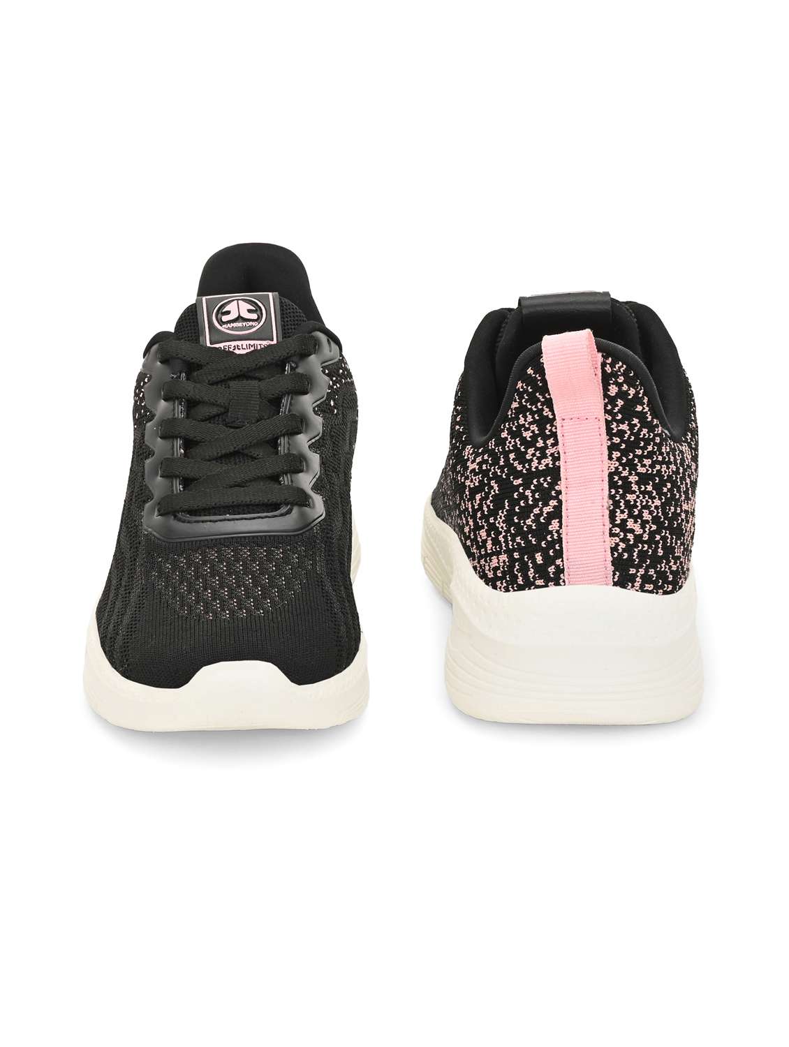 black flyknit laceup sports shoes - 22020321 - Standard Image - 3