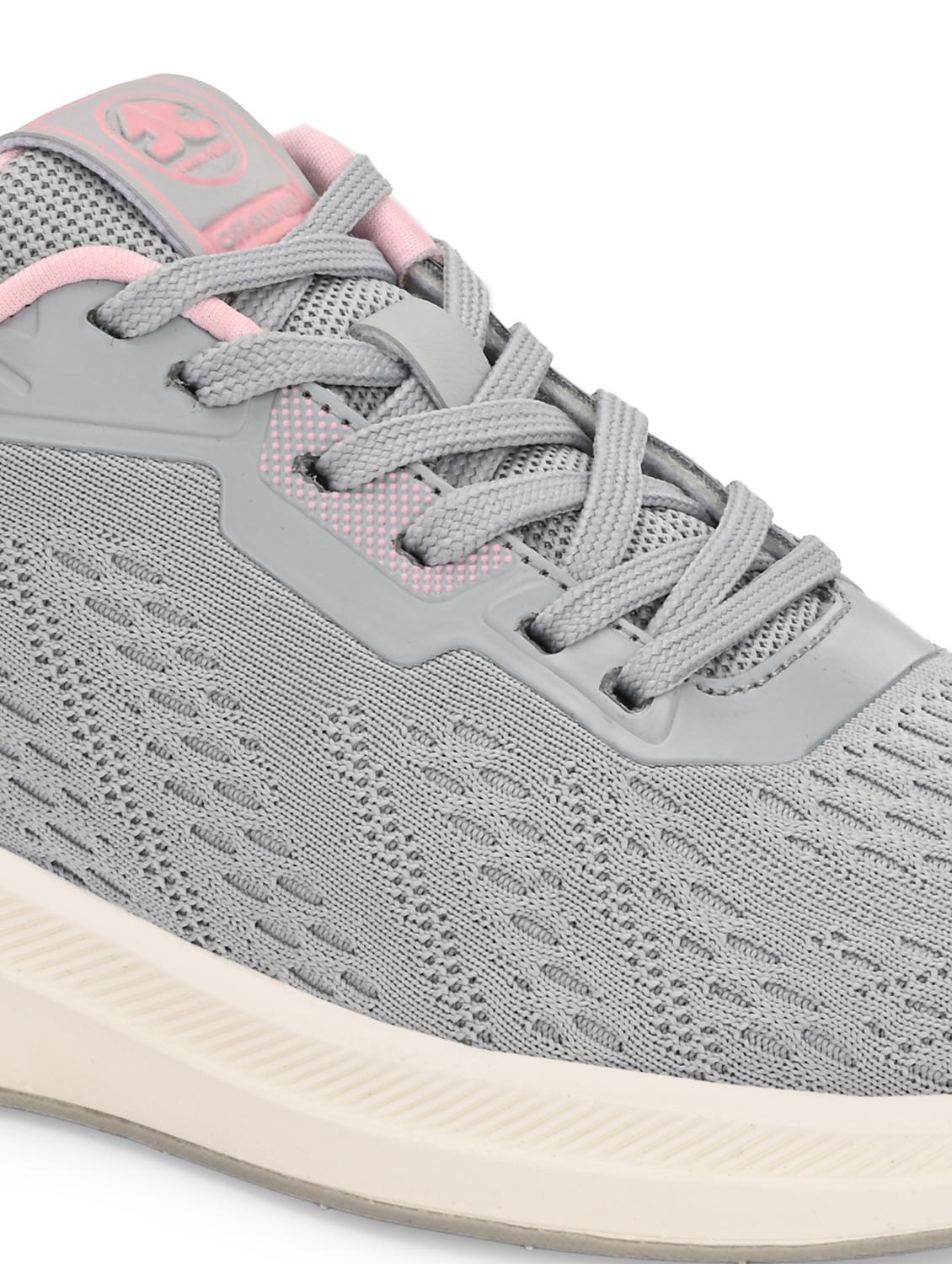 grey flyknit laceup sports shoes - 22020323 - Standard Image - 5