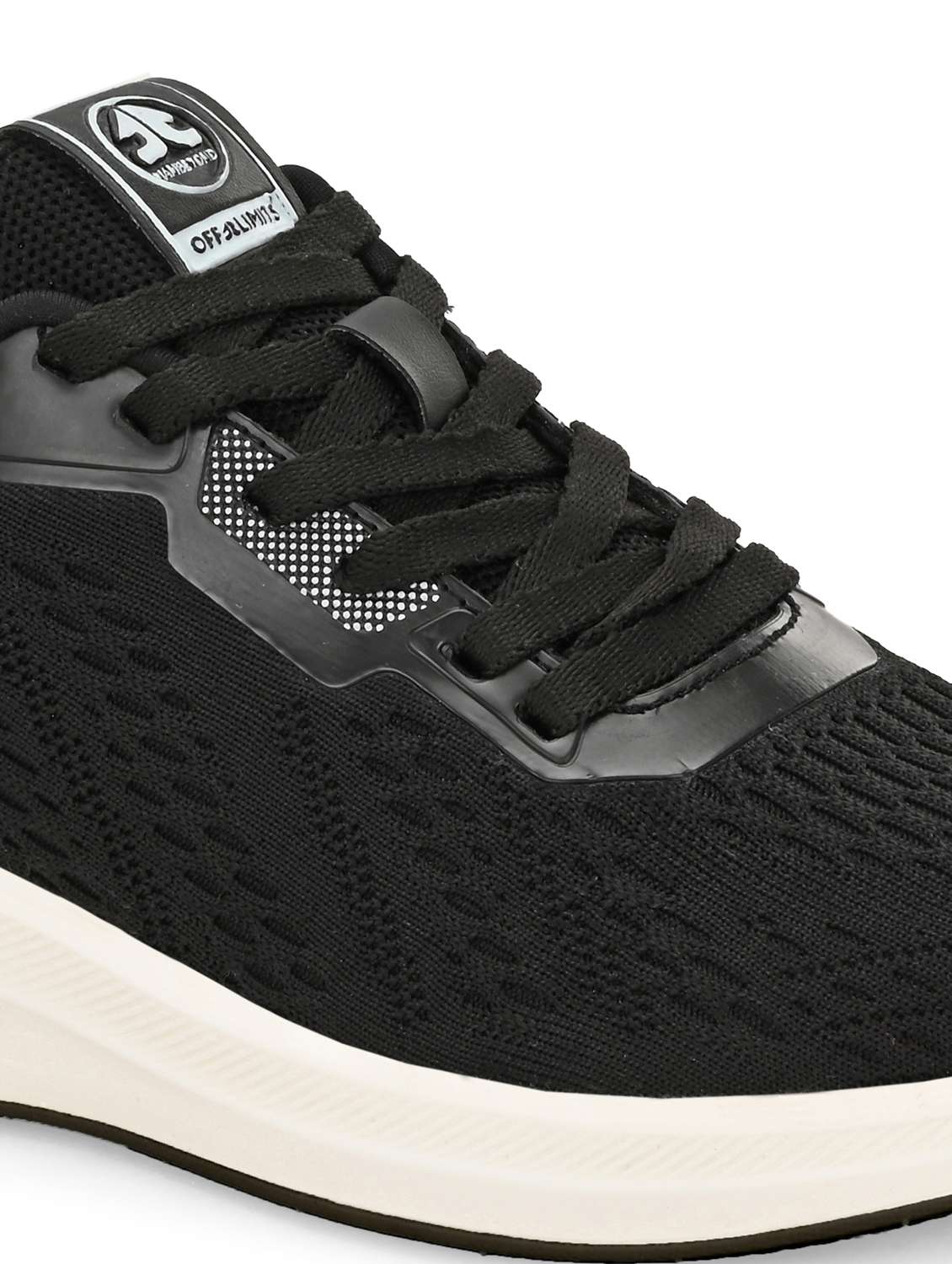 black flyknit laceup sports shoes - 22020324 -  Standard Image - 5