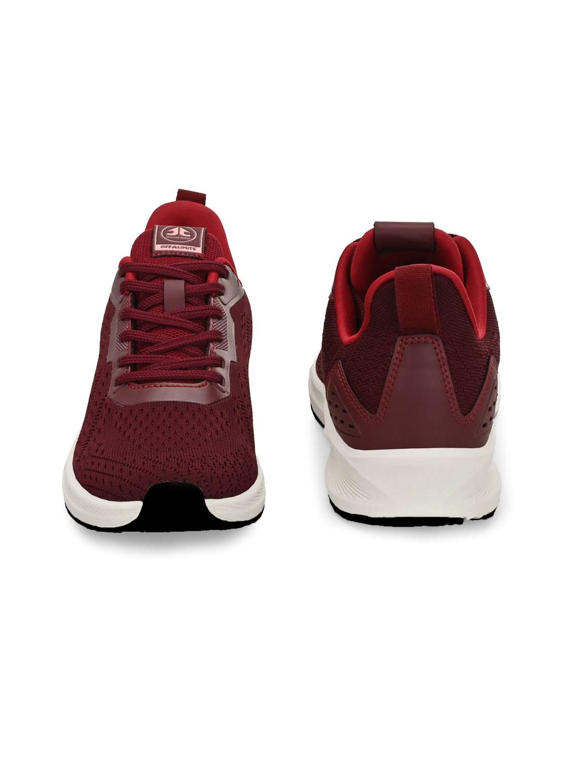 maroon flyknit laceup sports shoes - 22020325 - Standard Image - 3
