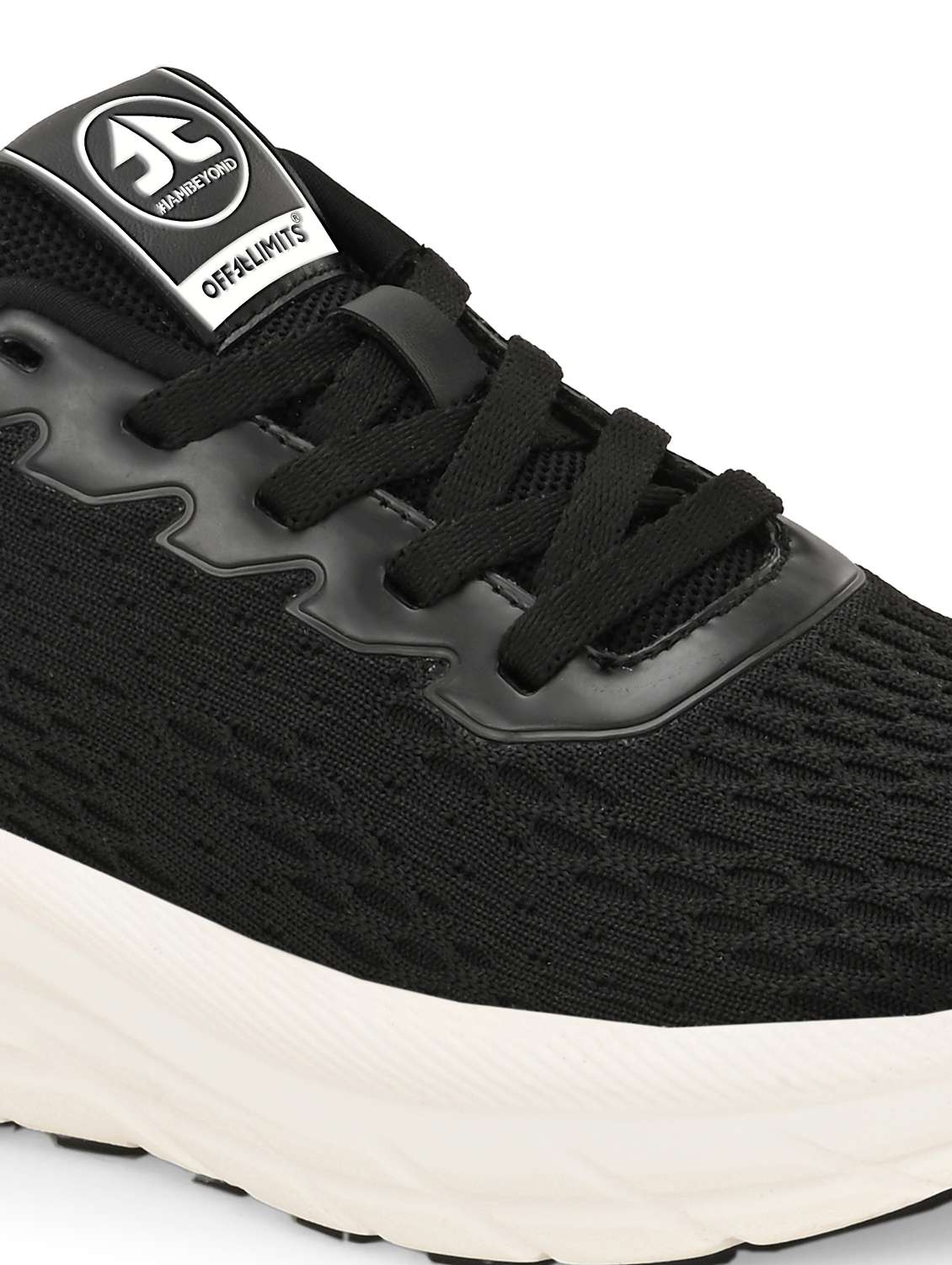 black flyknit laceup sports shoes - 22020327 - Standard Image - 5