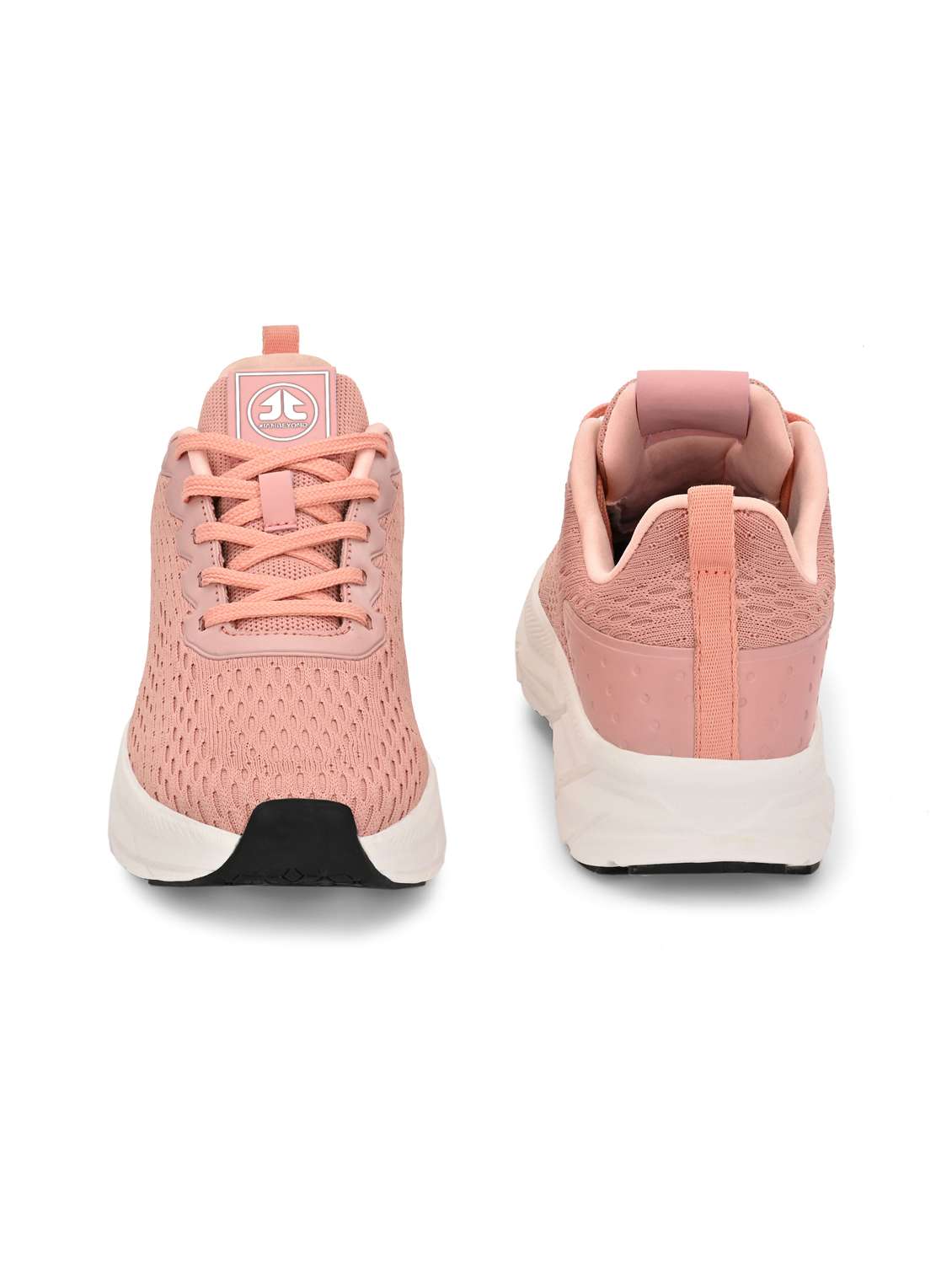 peach flyknit laceup sports shoes - 22020329 - Standard Image - 3