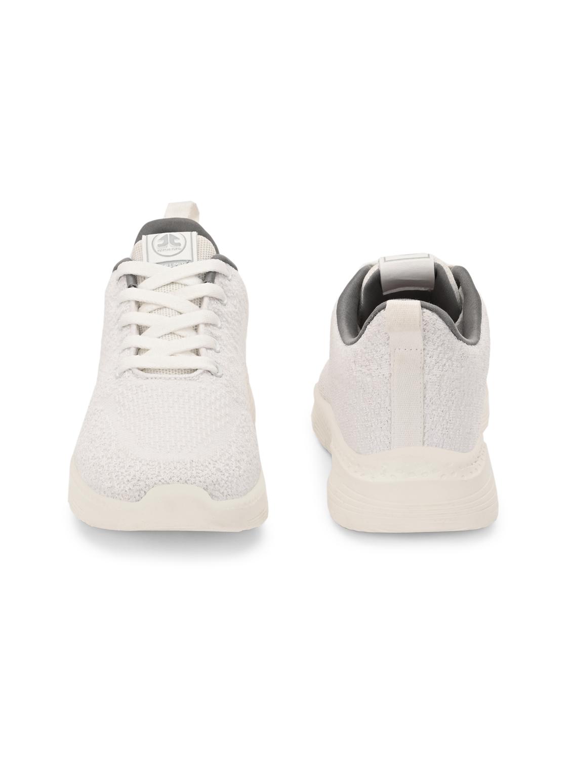 off white flyknit laceup sports shoes - 22020332 - Standard Image - 3